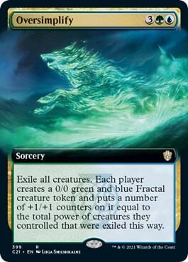 Oversimplify (Extended Art), Commander 2021 399