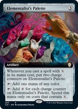 Elementalist's Palette (Extended Art), Commander 2021 403