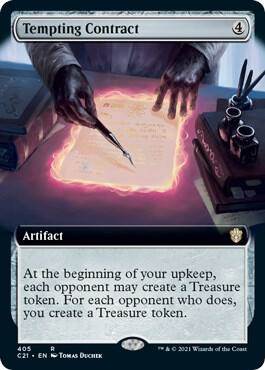 Tempting Contract (Extended Art), Commander 2021 405