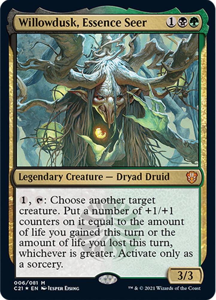 Willowdusk, Essence Seer, Commander 2021 6