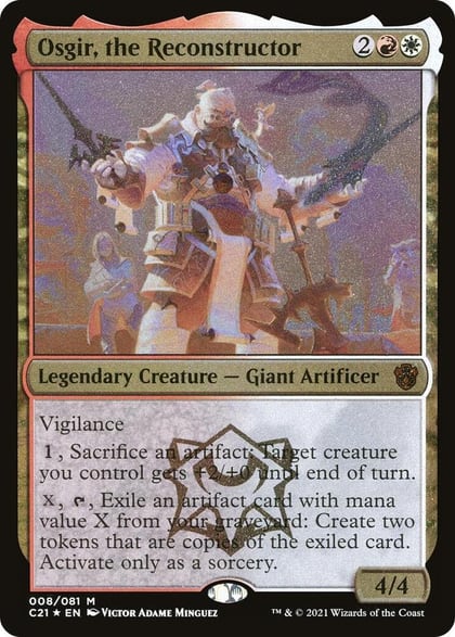 Osgir, the Reconstructor (Display Commander) - Thick Stock, Commander 2021 8