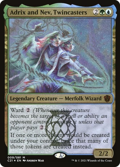 Adrix and Nev, Twincasters (Display Commander) - Thick Stock, Commander 2021 9