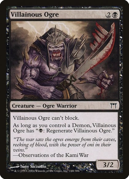 Villainous Ogre, Champions of Kamigawa 148