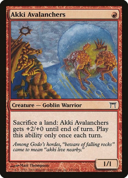 Akki Avalanchers, Champions of Kamigawa 151