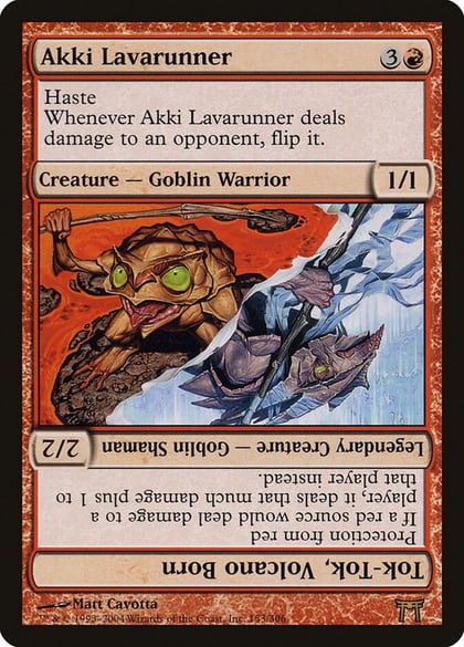 Akki Lavarunner // Tok-Tok, Volcano Born, Champions of Kamigawa 153