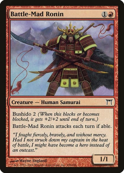 Battle-Mad Ronin, Champions of Kamigawa 156