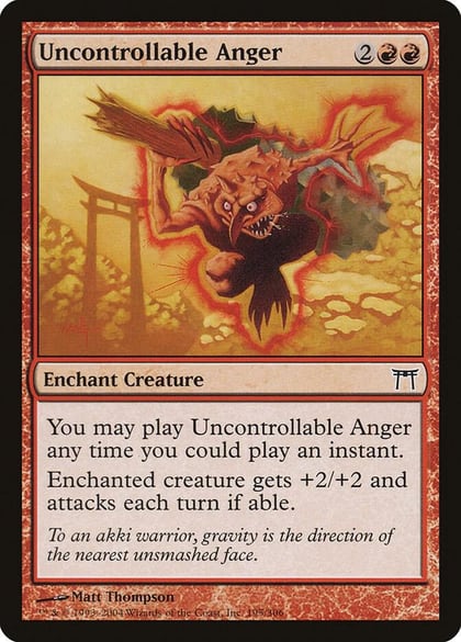 Uncontrollable Anger, Champions of Kamigawa 195