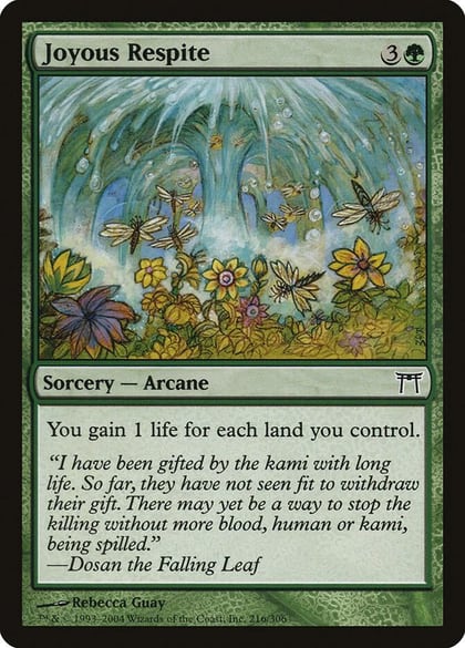 Joyous Respite, Champions of Kamigawa 216