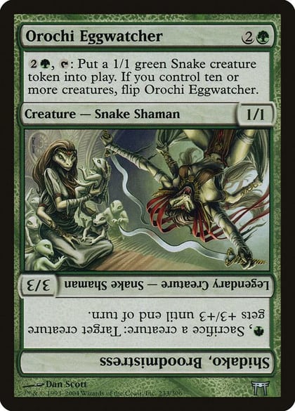 Orochi Eggwatcher // Shidako, Broodmistress, Champions of Kamigawa 233