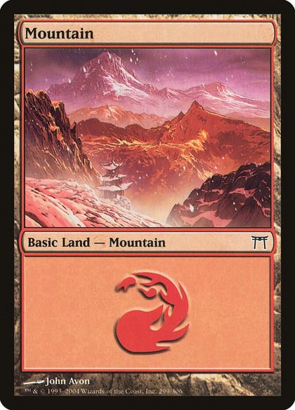 Mountain (299), Champions of Kamigawa 299