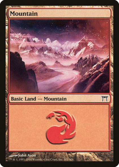Mountain (301), Champions of Kamigawa 301