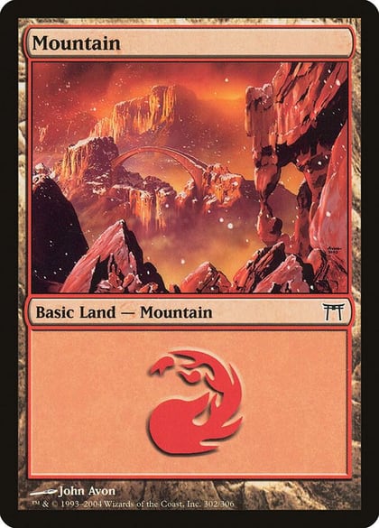 Mountain (302), Champions of Kamigawa 302