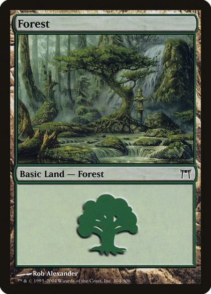 Forest (304), Champions of Kamigawa 304