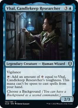 Vhal, Candlekeep Researcher, Commander Legends: Battle for Baldur's Gate 102