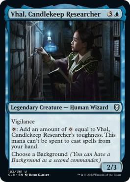 Vhal, Candlekeep Researcher, Commander Legends: Battle for Baldur's Gate 102
