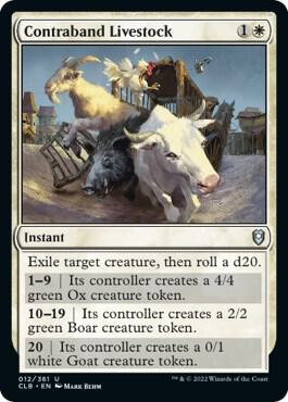 Contraband Livestock, Commander Legends: Battle for Baldur's Gate 12