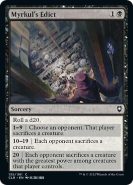 Myrkul's Edict, Commander Legends: Battle for Baldur's Gate 135