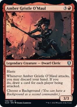 Amber Gristle O'Maul, Commander Legends: Battle for Baldur's Gate 159