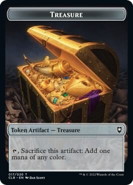 Treasure // Ox Double-Sided Token, Commander Legends: Battle for Baldur's Gate 17 // 13