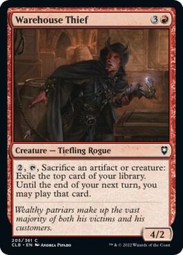 Warehouse Thief, Commander Legends: Battle for Baldur's Gate 205