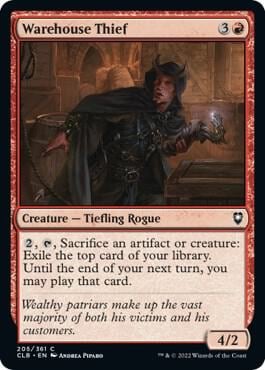 Warehouse Thief, Commander Legends: Battle for Baldur's Gate 205