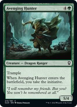 Avenging Hunter, Commander Legends: Battle for Baldur's Gate 215