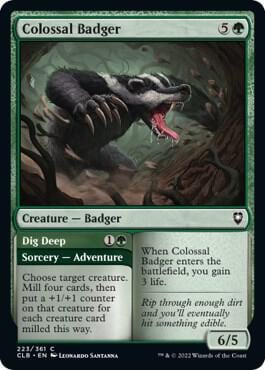 Colossal Badger, Commander Legends: Battle for Baldur's Gate 223