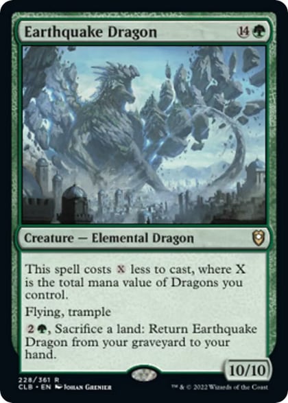 Earthquake Dragon, Commander Legends: Battle for Baldur's Gate 228