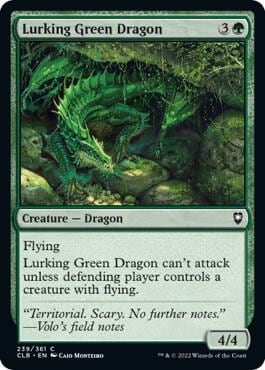 Lurking Green Dragon, Commander Legends: Battle for Baldur's Gate 239