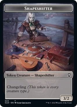 Shapeshifter (024) // Shapeshifter (028) Double-Sided Token, Commander Legends: Battle for Baldur's Gate 24 // 28