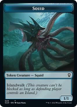 Squid // Copy Double-Sided Token, Commander Legends: Battle for Baldur's Gate 29 // 19
