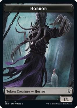 Horror // Eldrazi Horror Double-Sided Token, Commander Legends: Battle for Baldur's Gate 31 // 21