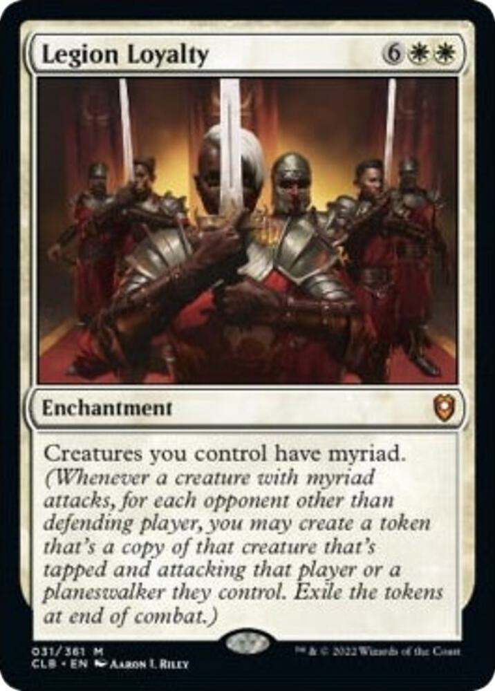 Legion Loyalty, Commander Legends: Battle for Baldur's Gate 31