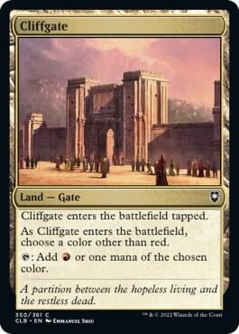 Cliffgate, Commander Legends: Battle for Baldur's Gate 350