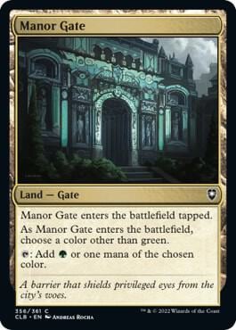 Manor Gate, Commander Legends: Battle for Baldur's Gate 356