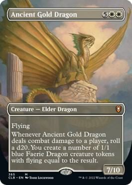 Ancient Gold Dragon (Borderless), Commander Legends: Battle for Baldur's Gate 365