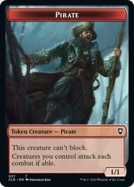 Pirate // Goblin Double-Sided Token, Commander Legends: Battle for Baldur's Gate 37 // 34