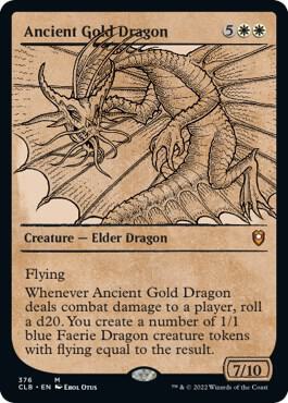 Ancient Gold Dragon (Showcase), Commander Legends: Battle for Baldur's Gate 376