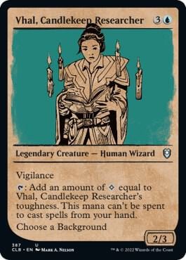 Vhal, Candlekeep Researcher (Showcase), Commander Legends: Battle for Baldur's Gate 387