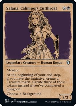 Safana, Calimport Cutthroat (Showcase), Commander Legends: Battle for Baldur's Gate 390