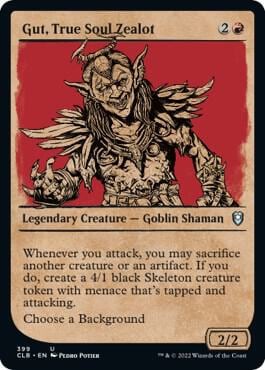 Gut, True Soul Zealot (Showcase), Commander Legends: Battle for Baldur's Gate 399