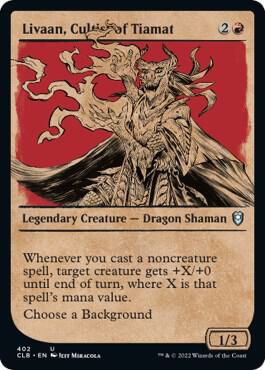 Livaan, Cultist of Tiamat (Showcase), Commander Legends: Battle for Baldur's Gate 402