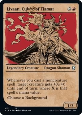 Livaan, Cultist of Tiamat (Showcase), Commander Legends: Battle for Baldur's Gate 402
