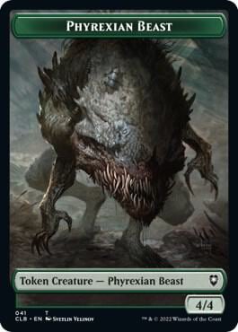 Phyrexian Beast // Wurm Double-Sided Token, Commander Legends: Battle for Baldur's Gate 41 // 44