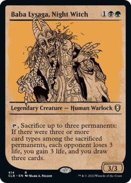 Baba Lysaga, Night Witch (Showcase), Commander Legends: Battle for Baldur's Gate 414