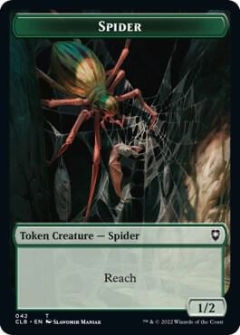 Spider // Human Double-Sided Token, Commander Legends: Battle for Baldur's Gate 42 // 26