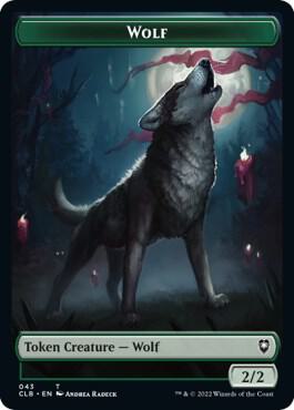 Wolf // Insect Double-Sided Token, Commander Legends: Battle for Baldur's Gate 43 // 40
