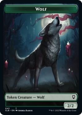 Wolf // Insect Double-Sided Token, Commander Legends: Battle for Baldur's Gate 43 // 40