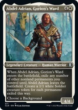 Abdel Adrian, Gorion's Ward (Foil Etched), Commander Legends: Battle for Baldur's Gate 471