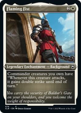 Flaming Fist (Foil Etched), Commander Legends: Battle for Baldur's Gate 474
